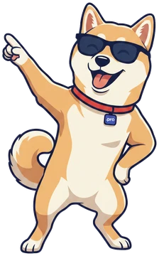 Sasuki, devtech.pro mascot, dancing